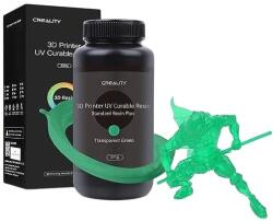 Creality Standard plus merev fényérzékeny gyanta, 500 g, átlátszó zöld színű, kompatibilis az LCD technológiás 3D nyomtatókkal (LCD RESIN STD+ TGREEN)