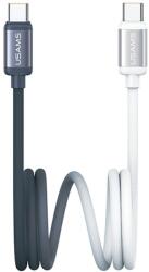 USAMS Kabel USB-C USAMS Bicolor Series SJ756 60W 1.2m, fekete-fehér (SJ756USB01)