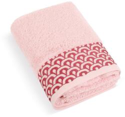 BellaTEX frottír törölköző, Krajka 500 g K/310, világos rózsaszín, 50 × 100 cm (12897)