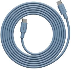 Avolt USB-C/USB-C gyors töltő és adatkábel, AVOLT, gyorstöltés, 100 W, 2 méter, szilikon anyag, minimalista design, kék (C1CCI1002SHB)