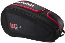 Wilson Bela V3 Padel Racket Bag Black/Red Táska teniszütőhöz