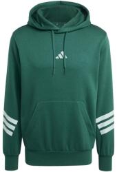 Adidas Adidas Mens Fleece 3-Stripes Hooded Sweat Top Collegiate Green Férfi-melegítőfelső L