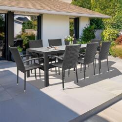 Avenberg Viking XL + Paris kerti bútor szett, 8 szék, ZA23323