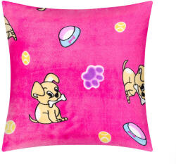 BellaTEX Ellík párna, 35 × 40 7023/183, kiskutya, rózsaszín (13442)