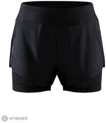 Craft ADV Essence 2v1 női rövidnadrág, fekete (XL)