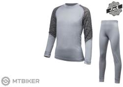 Sensor Merino Impress gyerek szett, szürke/maori (150)