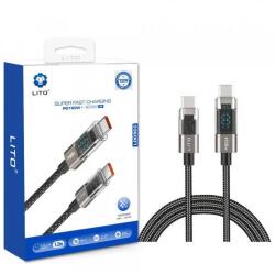 Lito Cablu Date si Incarcare USB-C - Lightning Lito LD09CC Display, 100W, 1.2m