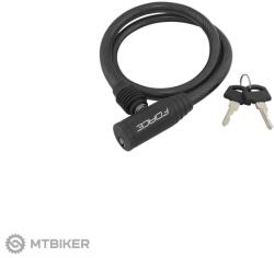 FORCE spirálzár 80cm/12mm fekete