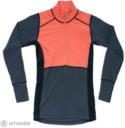 Devold Lauparen Merino 190 Zip Neck női póló, coral/night/ink (M)
