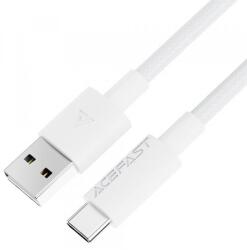 ACEFAST Cablu de Date si Incarcare USB-A - USB-C Acefast C18-04, 18W, 1.2m (Alb)