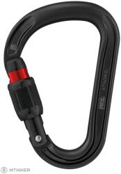 Petzl Attache csavarzáras HMS karabiner, fekete (Petzl ATTACHE SCREW LOCK HMS FEKETE csavaros karabiner FEKETE)