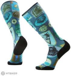 Smartwool Ski Targeted Cushion Explorer Print OTC Ski térdzokni, deep navy (M)