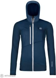 ORTOVOX Fleece Grid női kapucnis pulóver, mély óceán (XS)