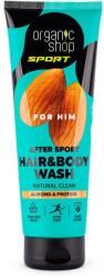 Organic Shop SPORT After Sport Natural Clean For Man haj- és testtisztító gél, 200 ml (06403E)
