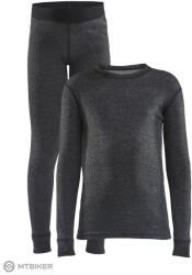 Craft CORE Wool Merino gyerek szett, fekete (110)