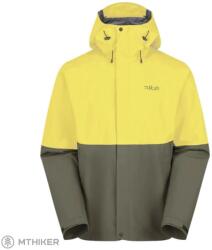Rab Downpour Waterproof dzseki, pollen/army (L)