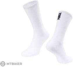 FORCE Hosszabb Slim zokni, fehér (S-M (EU 36-41))