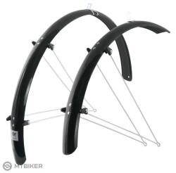 FORCE Aluflex 48 trekking sárvédő szett + rögzítőpálcák, 28", fekete