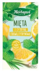 Herbapol Gyógy- és gyümölcstea, Herbapol, menta citrommal és citromfűvel, 20 filter x 1.5g