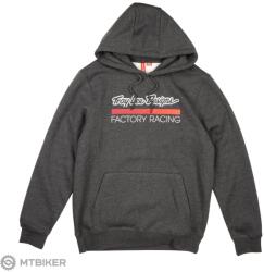 Troy Lee Designs Factory Racing pulóver, fekete heather/piros (L)
