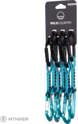 Wild Country Wildhybrid Quickdraw set expresiek, 12 cm, 6 db, fekete/türkiz