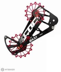 KCNC Alumínium hajtókar, SRAM Eagle, fekete/piros