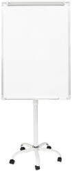  Mágneses flipchart tábla, 70 x 100 cm, műanyag, gurulós, állítható magasságú, 5 db fékezhető kerékkel, filctartó polccal, papír csiptetővel (HOP1001806)