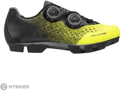 FORCE Score MTB kerékpáros cipő, fluo/fekete (EU 40)