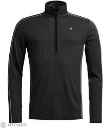 ORTOVOX 185 RockNWool cipzáras póló, fekete holló (XL)