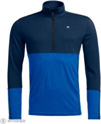 ORTOVOX 185 RockNWool cipzáras póló, mély óceánkék (XL)