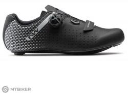 Northwave Core Plus 2 Wide kerékpáros cipő, fekete/ezüst (EU 44.5)