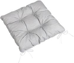 BellaTEX Ülőpárna ADÉLA, 4104 steppelt 40 × 40, kockás, szürke-fehér (13203)