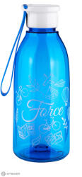 FORCE Drop Tourist kulacs, 0.6 l, átlátszó/kék
