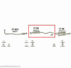 Marix 17-54 középső kipufogó dob - OPEL Vectra B (K17-54)