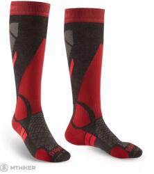 Bridgedale Ski Lightweight térdzokni, graphite/red (M)