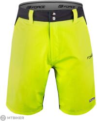 FORCE Blade MTB rövidnadrág betéttel, fekete/neon (XS)
