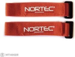 NORTEC rugalmas tépőzár, pár, narancssárga