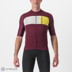 Castelli PROLOGO 7 mez, bordó/fehér/sárga (XL)