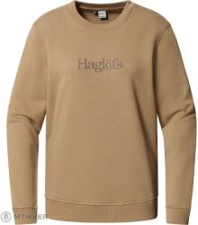 Haglöfs Crewneck pulóver, sötétbarna (S)