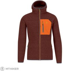 Karpos Rocchetta Evo polár kapucnival, mahagóni/vibr. narancs (L)