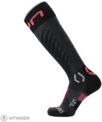 UYN SKI ONE MERINO női térdzokni, antracit/rózsaszín (37/38)