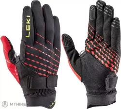 LEKI Ultra Trail Breeze Shark kesztyű, fekete/piros neonsárga (8)