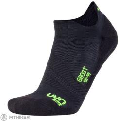 UYN CYCLING GHOST zokni, fekete/fluo sárga (39/41)