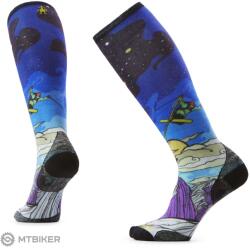 Smartwool Ski Zero Cushion Galactic Ski Print OTC női térdzokni, deep navy (M (EU 38 - 41))