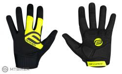 FORCE MTB Power kesztyű, fekete/neon (XL)