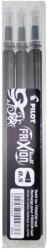 Pilot Rezerva roller Pilot Frixion Ball/Clicker, 0.5 mm, negru, 3 bucati/set (PBLSFR5BS3)