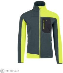 Karpos Cherz polár pulóver, fa szürke/savas lime színben (L)