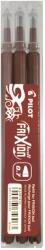 Pilot Rezerva roller Pilot Frixion Ball/Clicker, 0.7 mm, maro, 3 bucati/set (PBLSFR7BNS3)