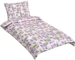 BellaTEX pamut ágynemű, 90/143, patchwork lila, 140 × 200, 70 × 90 (10723)