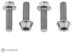 Wolf Tooth kosárcsavarok, 4 db, ezüst